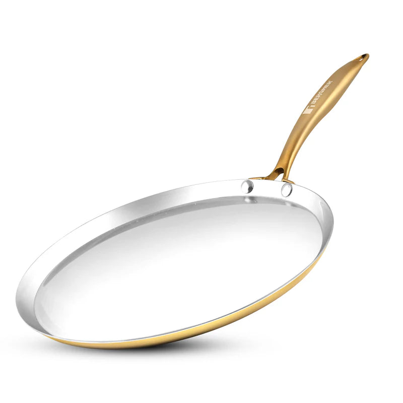 bergner Brass Dosa Tawa 28cm Tin Coating
