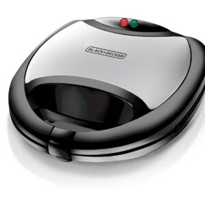 BLACK DECKER-2 SLICE INTERCHANGEABLE MULTI PLATE SANDWICH MAKER & GRILL-750W TS2080