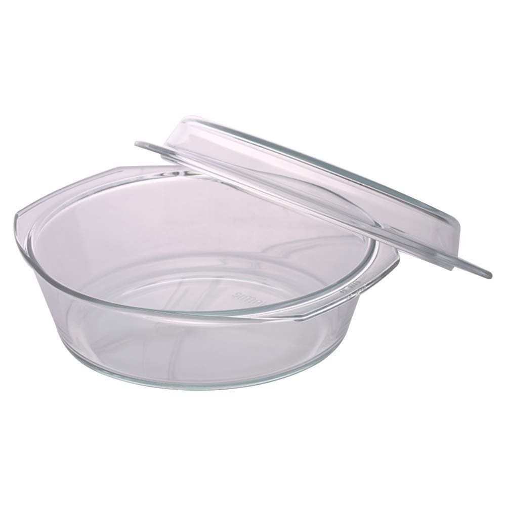 BOROSIL CASSEROLE-DEEP ROUND 2.5LTR - Image 2