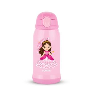 Borosil W/B-Princess Kids Water Bottle 500Ml