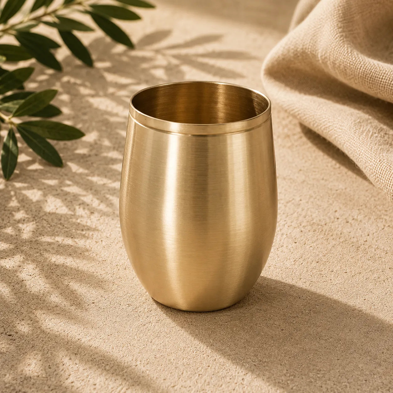 Lime (kansa) Bronze Glass - Damru (275 ml)