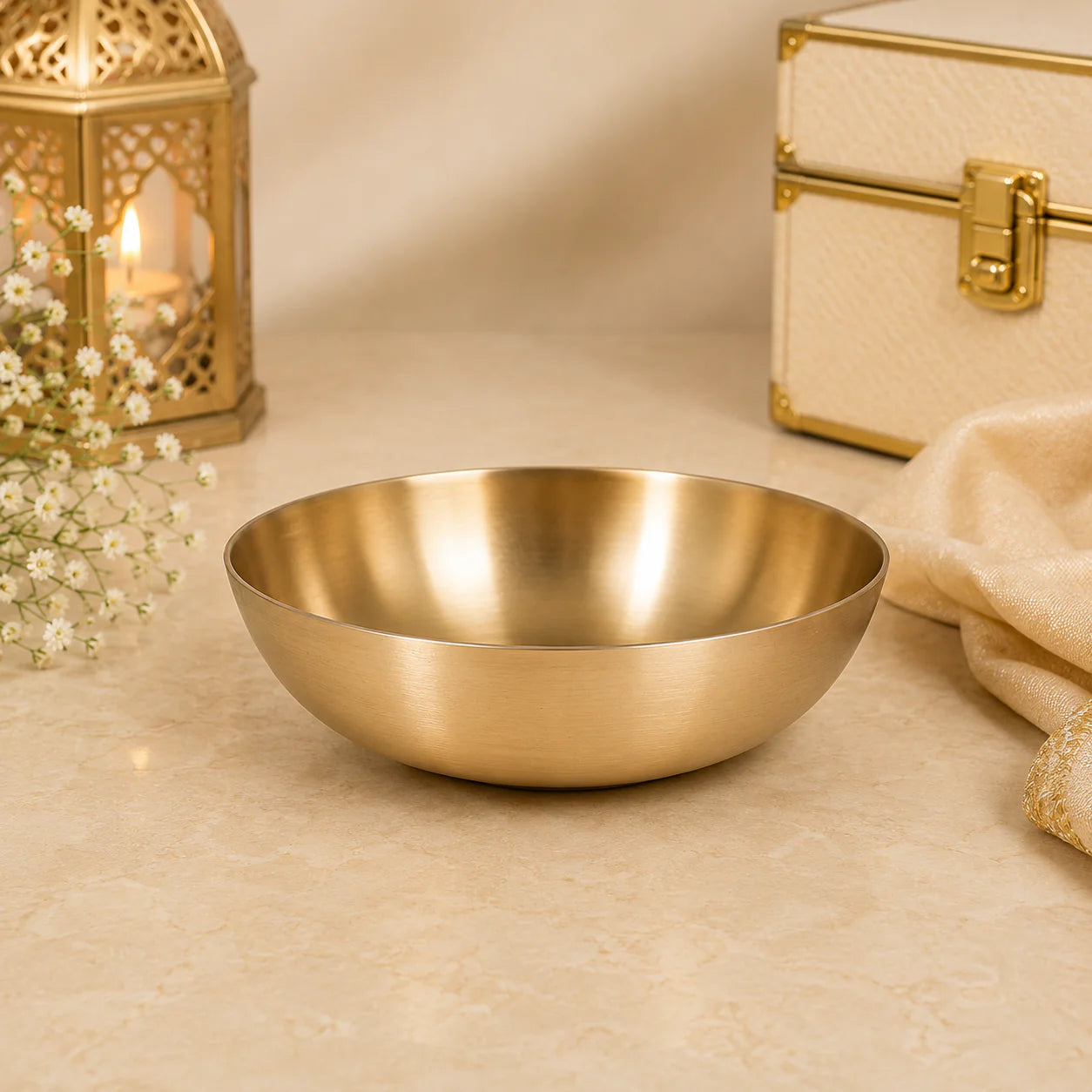 LIME (Kansa)Bronze Soup Bowl curve 420 ml (BWLSCU0525)