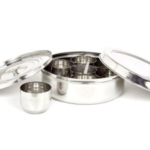 Mirror Classic Masala Dabba With Inner Lid (No.11)