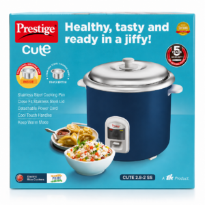 Prestige Cute 2.8-2 SS Rice Cooker 2.8L 1000W with Steel Bowl