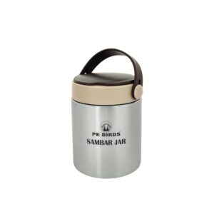 PE Birds Stainless Steel Espresso Sambar Jar