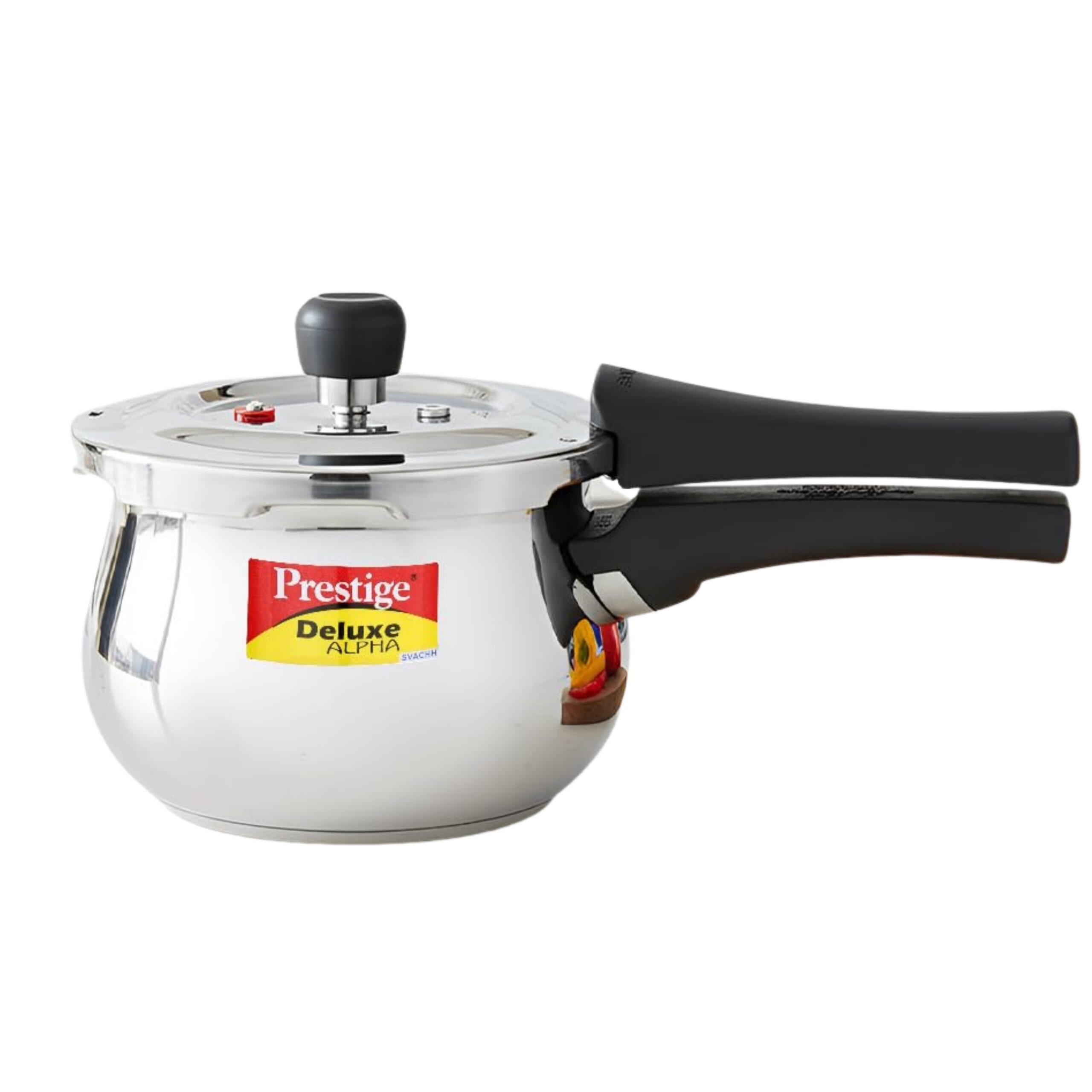 Prestige Deluxe Alpha Stainless Steel Pressure Cooker with Deep Lid