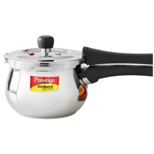 Prestige Deluxe Alpha Stainless Steel Pressure Cooker with Deep Lid