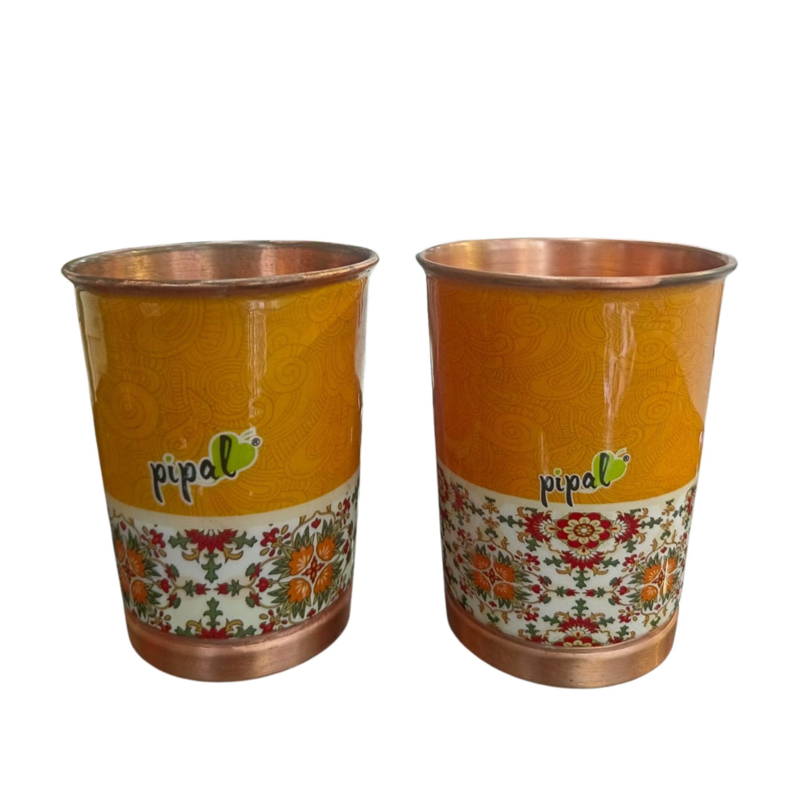Pipal Water Copper Glasses 2 Pcs Set