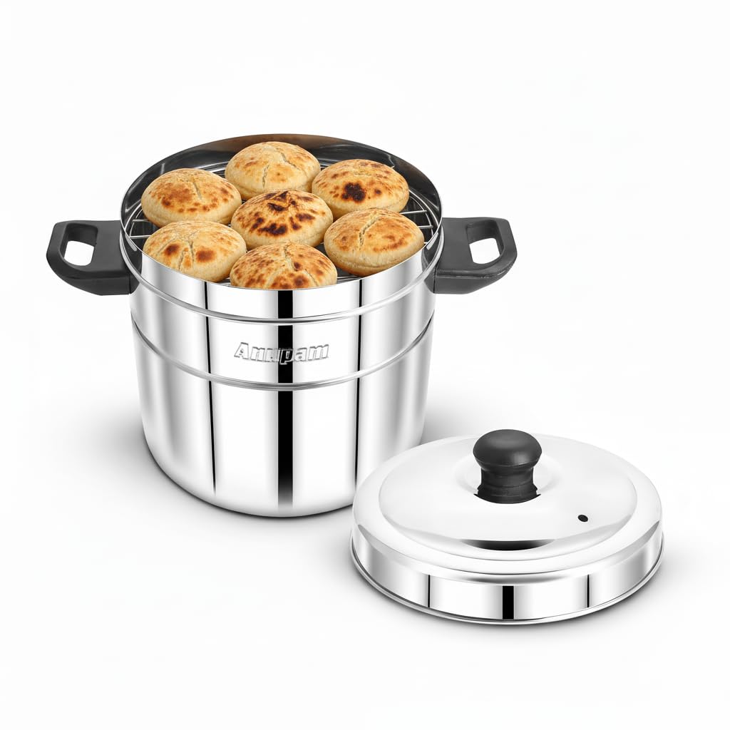 Anupam Steel Bati Maker Gas Tandoor Pizza Maker Multi-Purpose Cooker