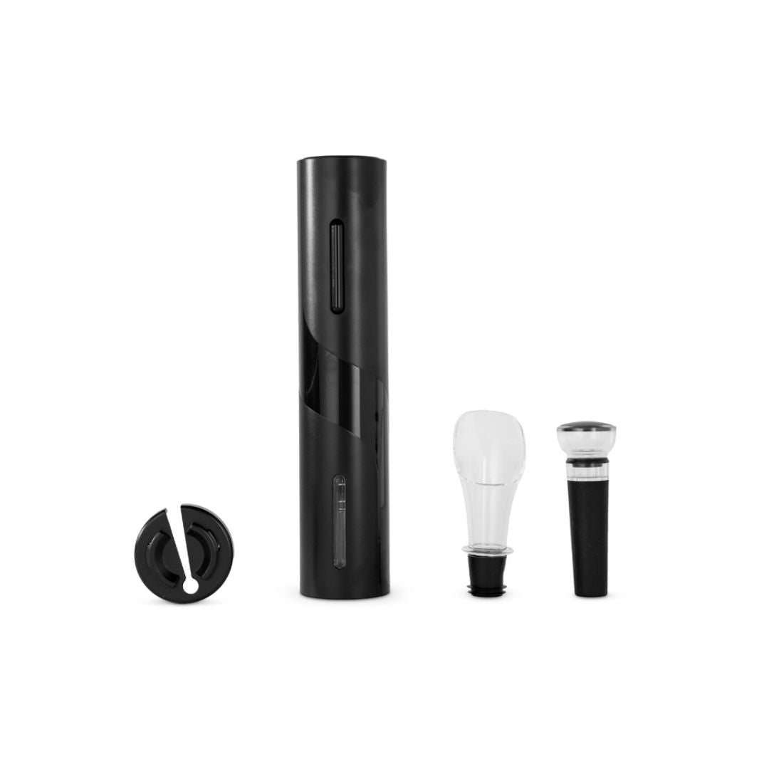 Electric Wine Set – Open, Serve and Preserve with Ease | Black