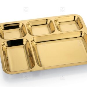 KESARIYA GOLD 5 IN 1 B PLATE SET