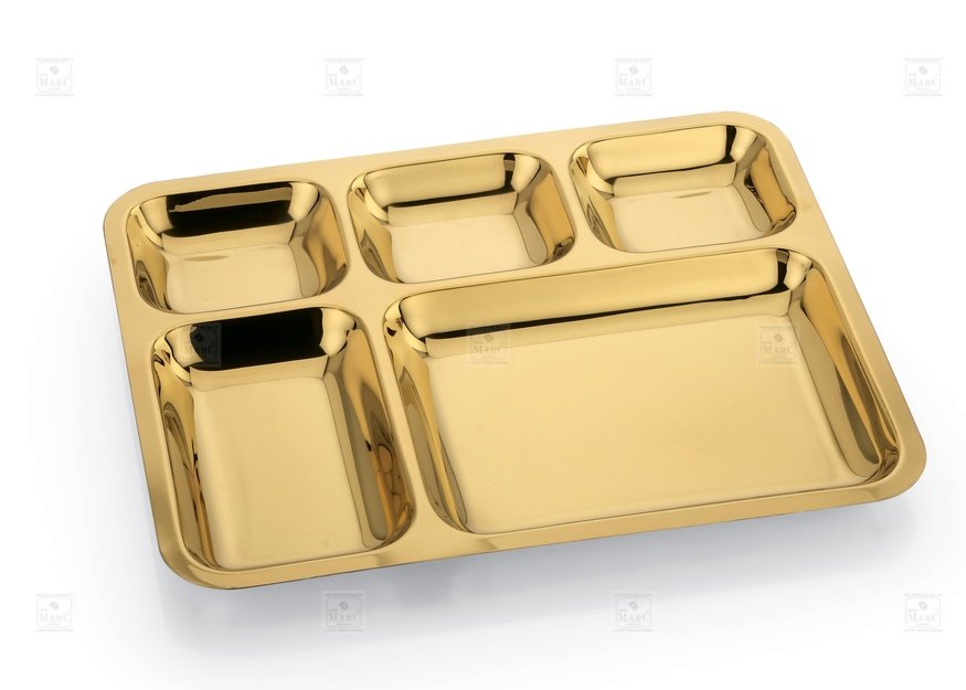 KESARIYA GOLD 5 IN 1 B PLATE SET