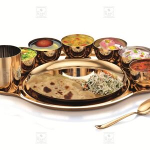 KESARIYA GOLD MAHARAJA THALI SET