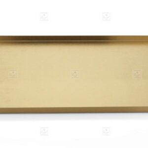 KESARIYA GOLD MATT TRAY 10 INCHES