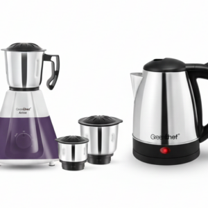 Greenchef Aries Mixer Grinder (3 Jars)+Swift SS Electric Kettle 1.5L