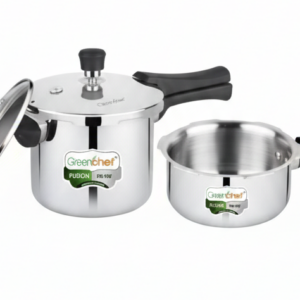 Greenchef Fusion Tri-Ply Cooker Combo 3L+2L (With Glass Lid)