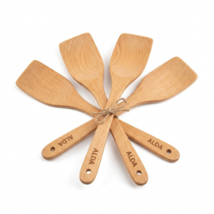 Alda Kitchen Tools Bamboo Slotted Turner(Set Of 4)