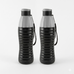 Cello W/B-Puro Fashion 600Ml Black(Set Of 2)