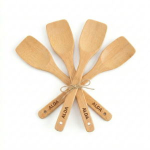 Alda Kitchen Tools Bamboo Solid Turner(Set Of 4)