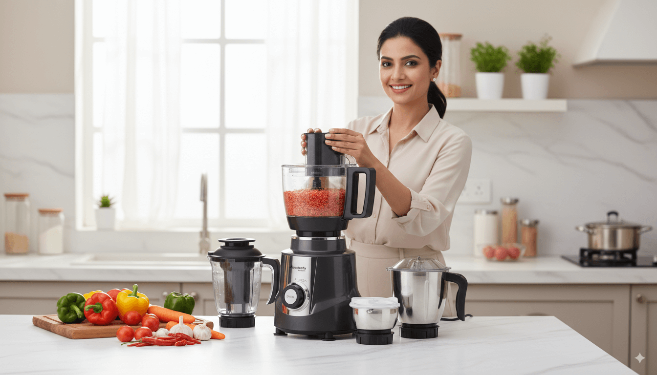 Butterfly Magnum Food Processor 1.2HP Copper Motor 3-in-1 Kitchen Appliance