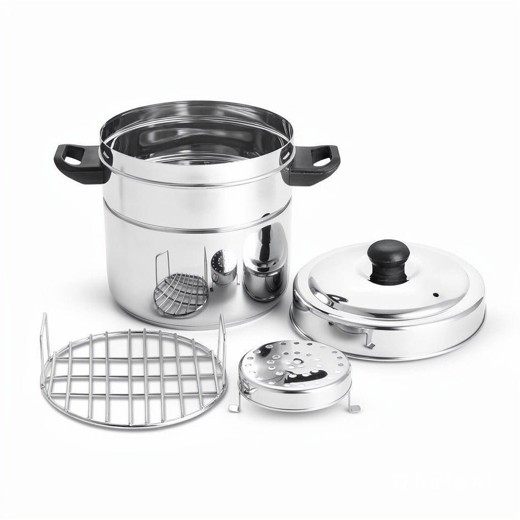 Lime Steel Bati Maker Gas Tandoor Pizza Maker Multi-Purpose Cooker
