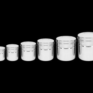 Stainless Steel GripperDabba Manual Lift Durable and Elegant Food Storage Container, Ideal for Storing Grains, Snacks, Perfect for Daily Use, Easy to Clean.