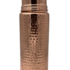 AYUSH 1700ml Designer Joint-less Copper Water Bottle Certified