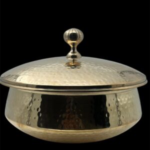 Brass Handi (Lagan) - Biryani Brass With Tin (kalai) coating With Lid cooking pot