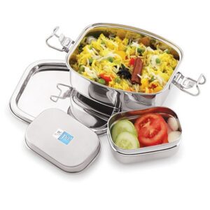 Jvl Elite Leak Proof Lunch Box With Steel Container