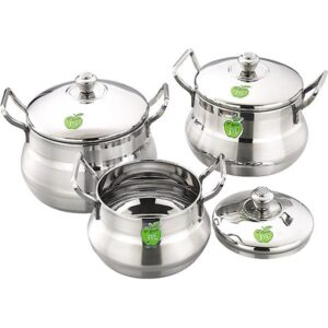 Jvl Flame Pot Silver Touch