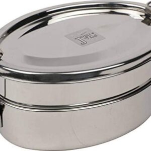 Jvl Oval Lunch Box With Steel Plate Big Do2
