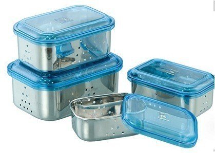 Jvl Rectangular Freeze Bowl Acrylic Lid (650 ML)