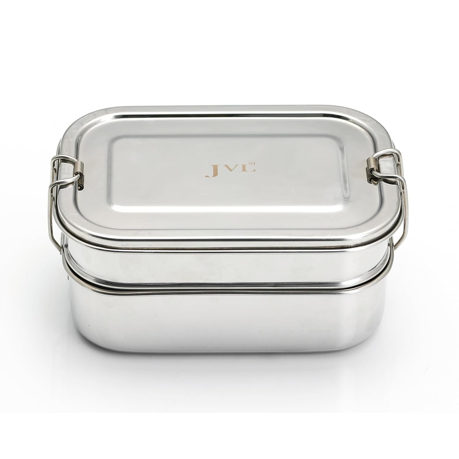 Jvl Rectangular Lunch Box With Steel Plate Big Dr3