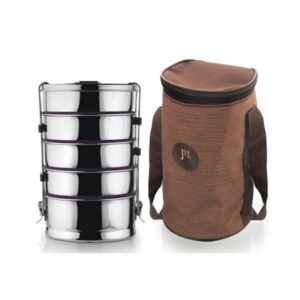 Jvl Round Leak Proof Tiffin Carrier Pentamerous Small
