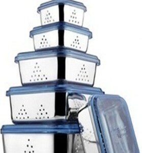 Jvl Square Freeze Bowl Acrylic Lid (2250 ML)