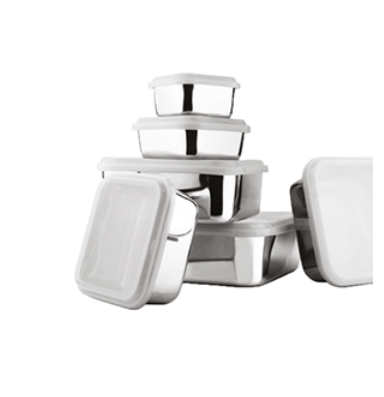 Jvl Square Lid Bowl L.d Lid (700 ML)