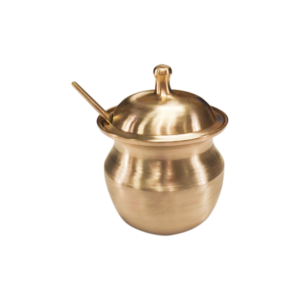 LIME BRONZE(Kansa) DIVYA GHEE LOTI WITH SPOON (GLOTSPN01)