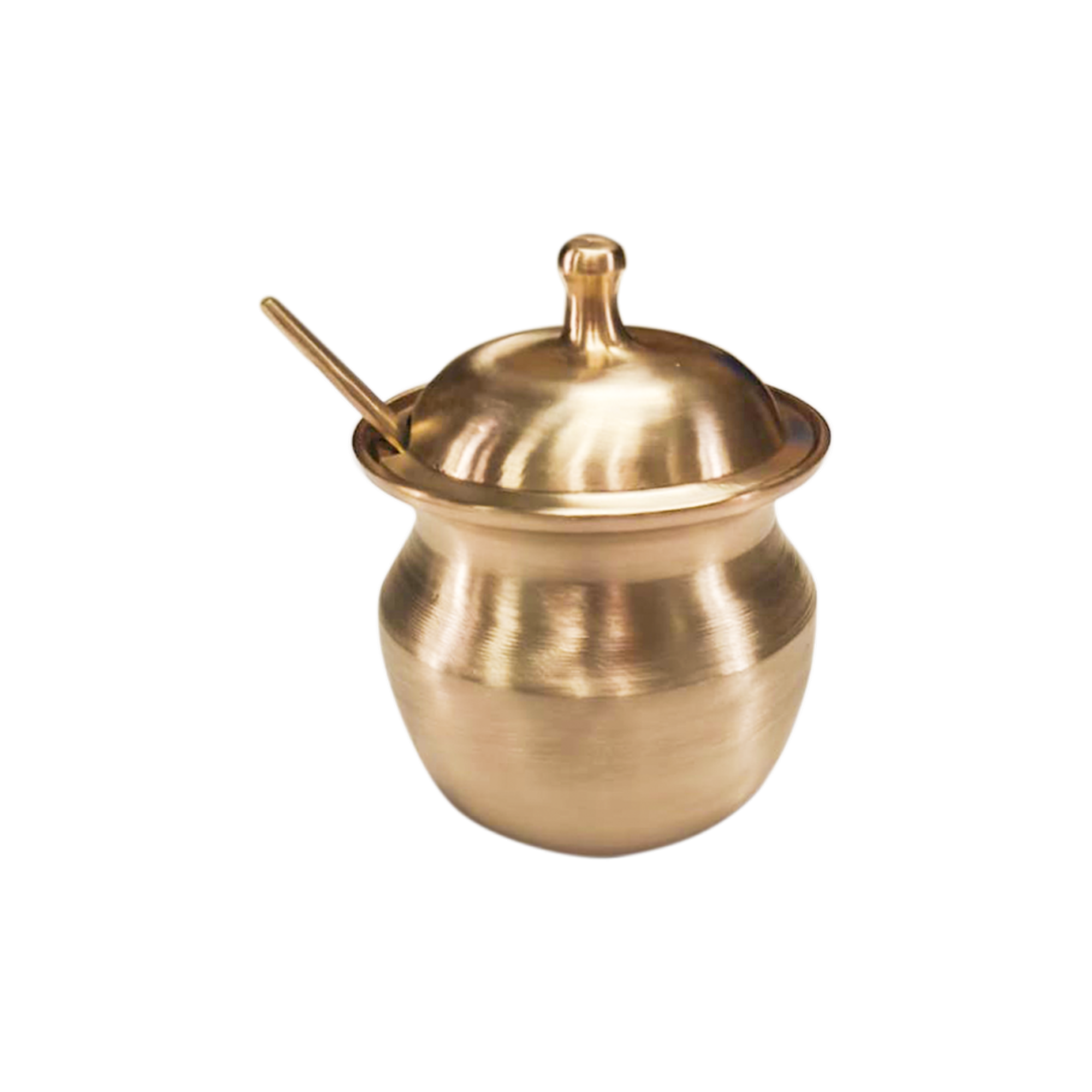 LIME BRONZE(Kansa) DIVYA GHEE LOTI WITH SPOON (GLOTSPN01)