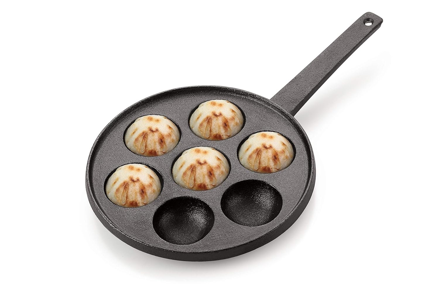 Petals Cast Iron Appam 7 Pits