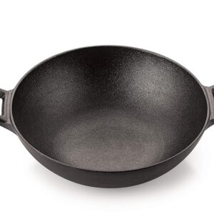 Petals Cast Iron Kadai 24Cm