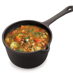 Petals Cast Iron Sauce Pan