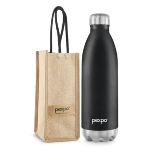 Pexpo Electro Uv Printed Design Bottle (Knight Black) 1500Ml