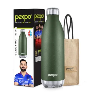 Pexpo Electro Uv Printed Design Bottle (Military Green) 1500Ml