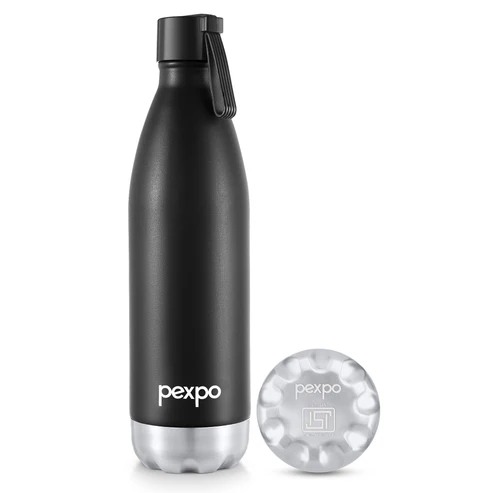 Pexpo Espresso Uv Printed Design Bottle (Knight Black) 1000Ml