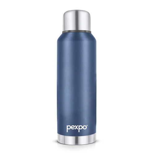 Pexpo Extreme Thermos Uv Printed Design Bottle (Denim Blue) 800Ml