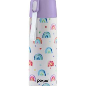 Pexpo Figo Art White Rainbow Uv Printed Design Bottle 500Ml