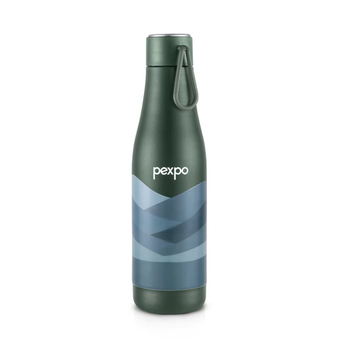 Pexpo Infinity Art Uv Printed Design Bottle (Military Green) 750Ml