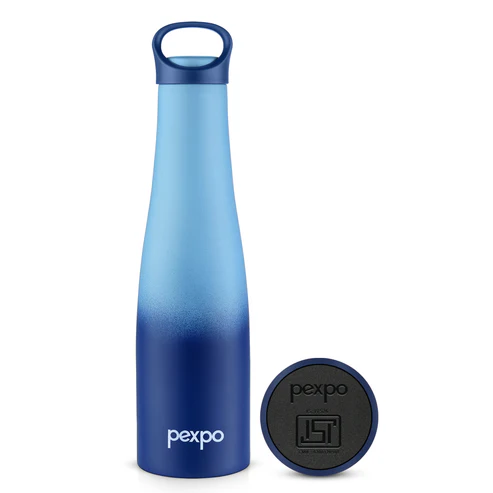 Pexpo Morocco Uv Printed Design Bottle (Blue-Sky Blue) 700Ml