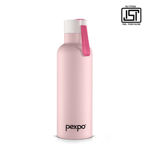Pexpo Oslo Uv Printed Design Bottle (Baby Pink) 1000Ml