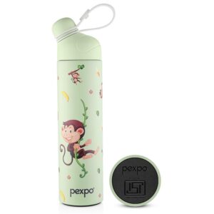 Pexpo Pico Monkey Uv Printed Design Bottle (Green) 500Ml